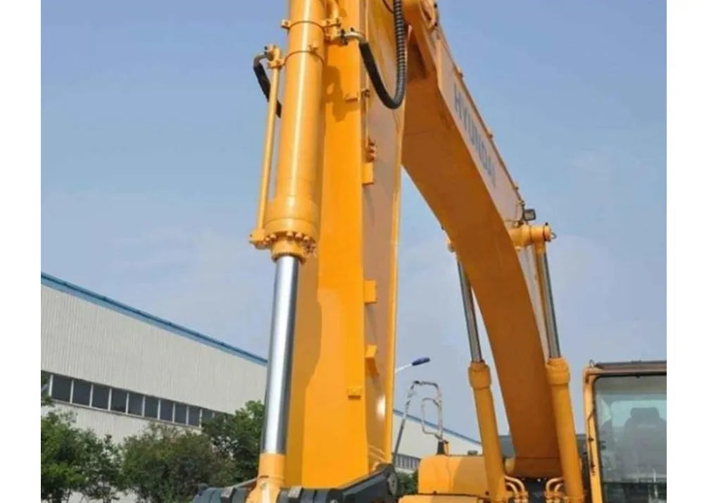 Kenapa silinder hidrolik ngganti warna ing excavator?